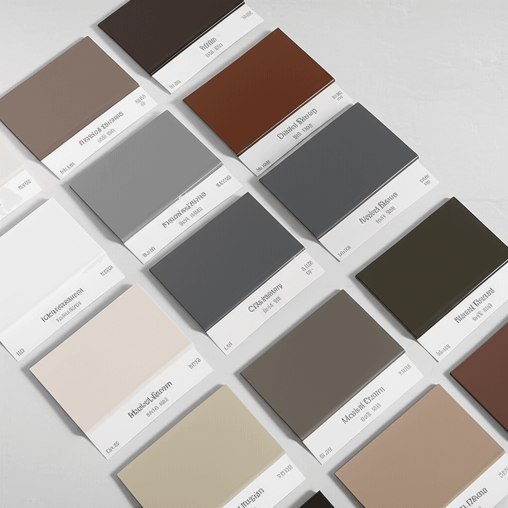 Premium gutter color samples