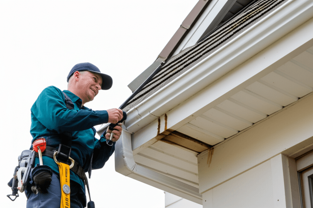 Leaking gutter repair services