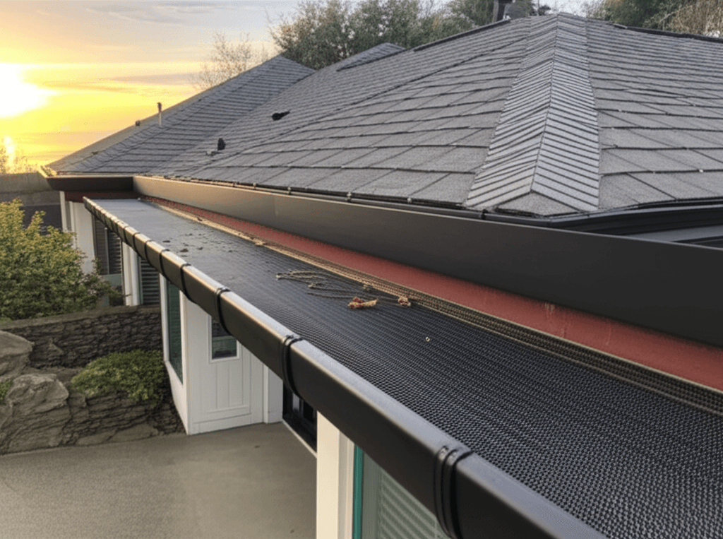 Reverse curve gutter guards