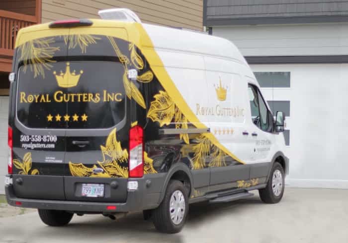 Royal Gutters professional service van
